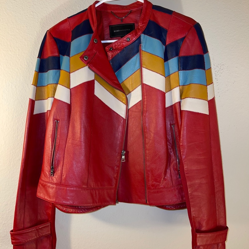 BCBGMAXAZRIA Lamb leather Jacket